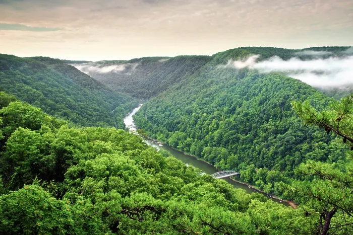 Framed Print : USA, Fayetteville, West Virginia, Appalachian Mountains, The New River, New River Gorge National Park and Reserve, In 2020 The Park Was Designated A National Park Framed Print : USA, Fayetteville, West Virginia, Appalachian Mountains, The New River, New River Gorge National Park and Reserve, In 2020 The Park Was Designated A National Park