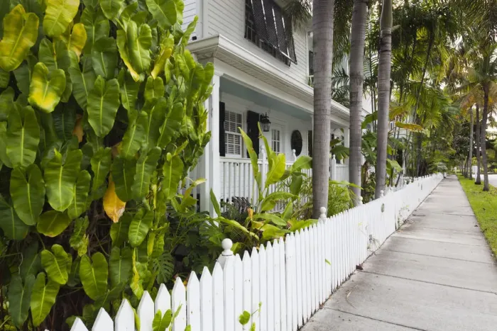 Framed Print : USA, Florida, Florida Keys, Key West, Truman Annex, house detail Framed Print : USA, Florida, Florida Keys, Key West, Truman Annex, house detail