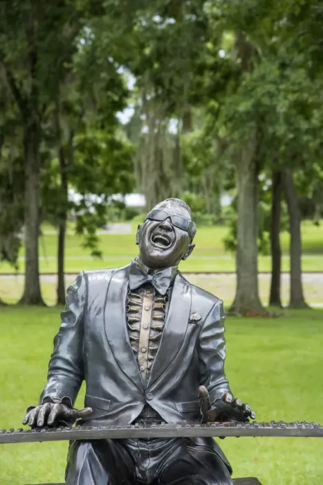 Framed Print : USA, Florida, Greenville, Ray Charles Memorial, Bronze Statue, Haffye Hayes Park