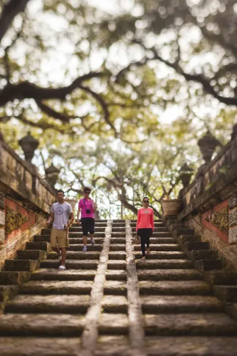 Framed Print : USA, Florida, Miami-area, Coconut Grove, Vizcaya Museum and Gardens, staircase