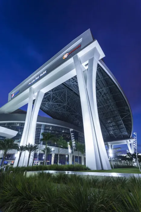 Framed Print : USA, Florida, Miami, New Marlins Ballpark, baseball stadium Framed Print : USA, Florida, Miami, New Marlins Ballpark, baseball stadium