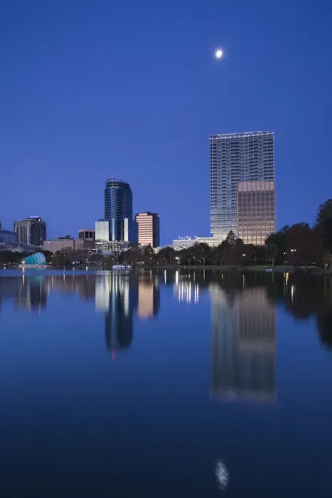 Framed Print : USA, Florida, Orlando, Lake Eola