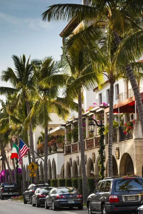 Framed Print : USA, Florida, Palm Beach, Worth Avenue, street detail Framed Print : USA, Florida, Palm Beach, Worth Avenue, street detail