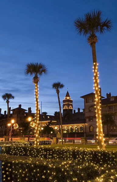 USA, Florida, Saint Augustine, Nights of Lights Christmas Celebration, Flagler