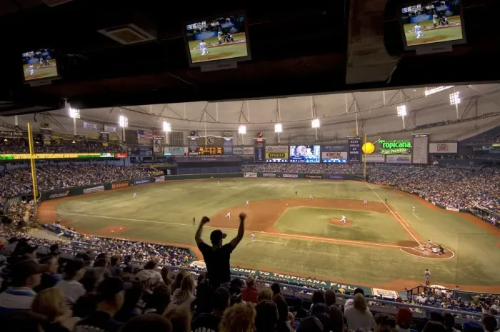 Framed Print : USA, Florida, Saint Petersburg, Tropicana Field (Baseball Stadium), Tampa Bay Rays Framed Print : USA, Florida, Saint Petersburg, Tropicana Field (Baseball Stadium), Tampa Bay Rays