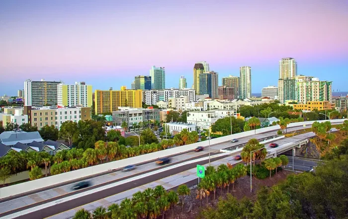 Framed Print : USA, Florida, Saint Petersburg, Pinellas County, Tampa Bay, Downtown Skyline Framed Print : USA, Florida, Saint Petersburg, Pinellas County, Tampa Bay, Downtown Skyline