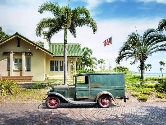 Framed Print : USA, Florida, Saint Petersburg, Old Southeast Neighborhood, Pinellas County, 1930 Ford Model A Framed Print : USA, Florida, Saint Petersburg, Old Southeast Neighborhood, Pinellas County, 1930 Ford Model A
