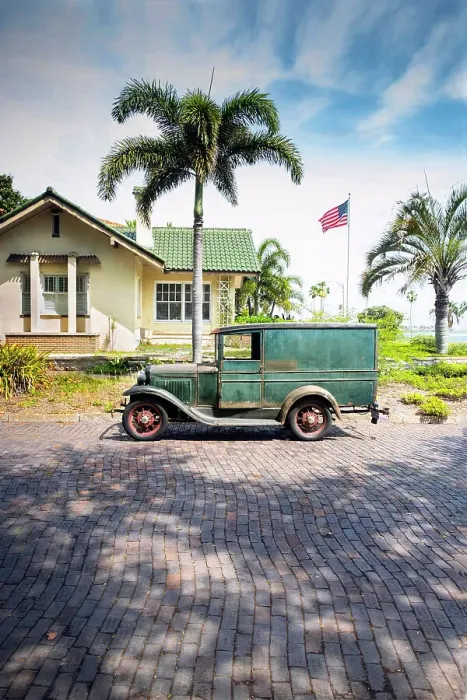 Framed Print : USA, Florida, Saint Petersburg, Old Southeast Neighborhood, Pinellas County, 1930 Ford Model A Framed Print : USA, Florida, Saint Petersburg, Old Southeast Neighborhood, Pinellas County, 1930 Ford Model A