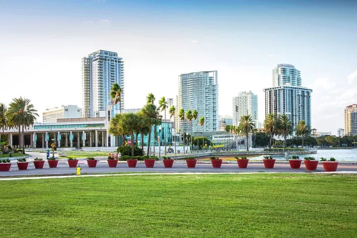Framed Print : USA, Florida, Saint Petersburg skyline Framed Print : USA, Florida, Saint Petersburg skyline