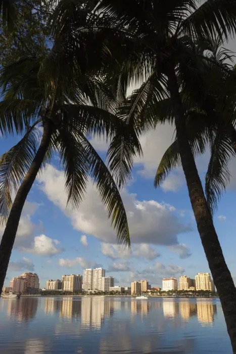 Framed Print : USA, Florida, West Palm Beach, city view