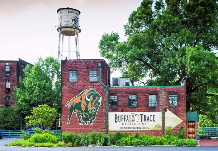 Framed Print : USA, Frankfort, Kentucky, Blue Grass Region, Buffalo Trace Distillery, Oldest Continuously Operating Distillery In The USA, National Historic Landmark