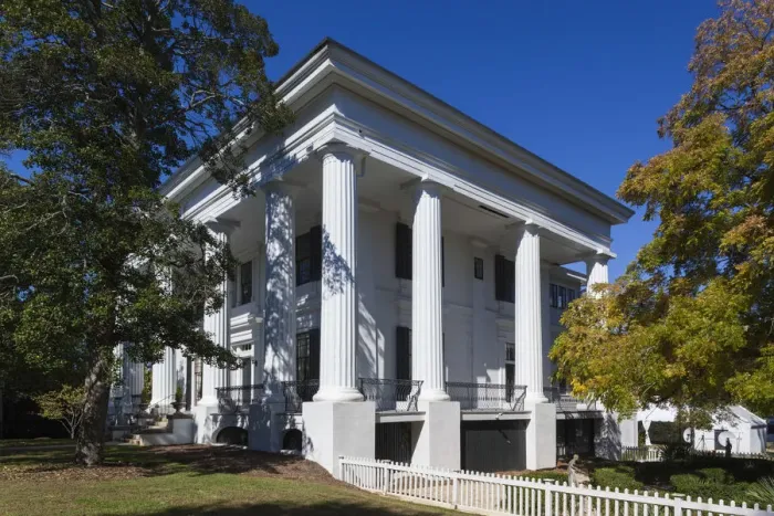 Framed Print : USA, Georgia, Athens, The Taylor-Grady House, Greek Revival-style ante-bellum mansion Framed Print : USA, Georgia, Athens, The Taylor-Grady House, Greek Revival-style ante-bellum mansion