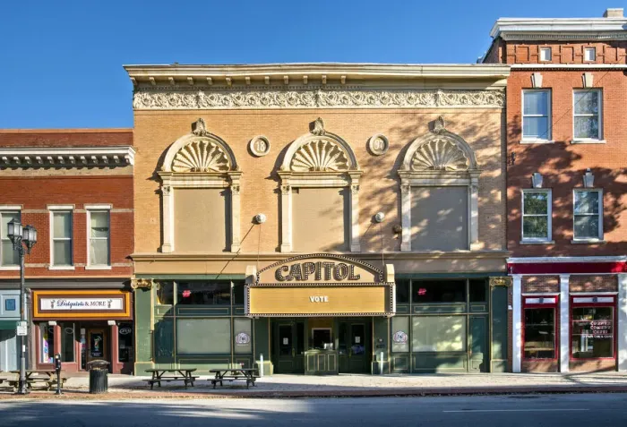 Framed Print : USA, Georgia, Macon, Capitol Theater, Downtown, Victorian Styled Buildings Framed Print : USA, Georgia, Macon, Capitol Theater, Downtown, Victorian Styled Buildings