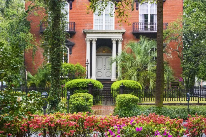 Framed Print : USA, Georgia, Savannah, House in the Historic district