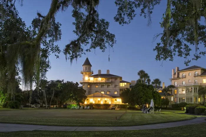Framed Print : USA, Georgia, Southeast, low country, Jekyll Island Club at night Framed Print : USA, Georgia, Southeast, low country, Jekyll Island Club at night