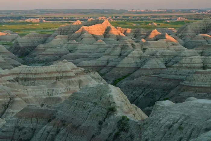 Framed Print : USA, Great Plains, South Dakota, Badlands National Park, White River Valley overlook