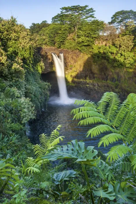 Framed Print : USA, Hawaii, Big Island, Rainbow Falls