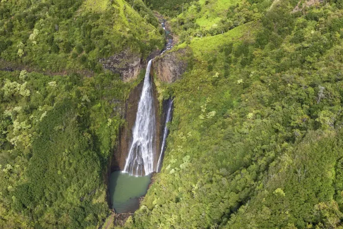 Framed Print : USA, Hawaii, Kauai, Manawaiopuna Falls, film location Jurassic Park Framed Print : USA, Hawaii, Kauai, Manawaiopuna Falls, film location Jurassic Park