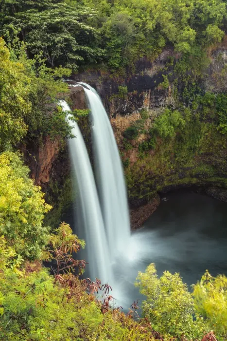 Framed Print : USA, Hawaii, Kauai, Wailua Falls