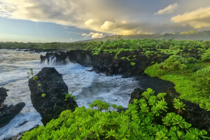 Framed Print : USA, Hawaii, Maui, Hana, Waianapanapa State Park Framed Print : USA, Hawaii, Maui, Hana, Waianapanapa State Park