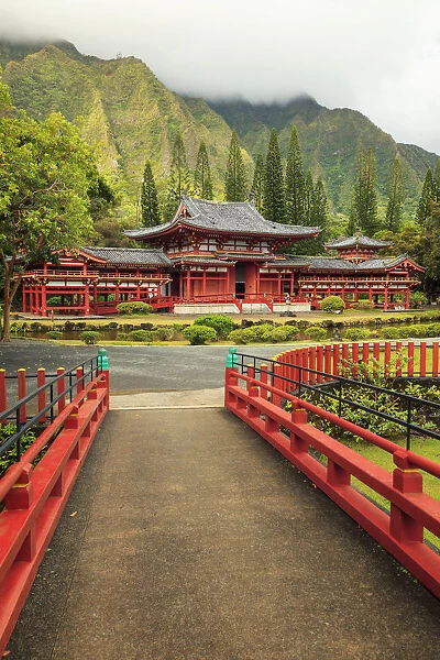 USA, Hawaii, Oahu, Byodo-In Temple