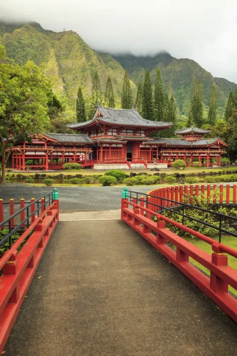 Framed Print : USA, Hawaii, Oahu, Byodo-In Temple Framed Print : USA, Hawaii, Oahu, Byodo-In Temple