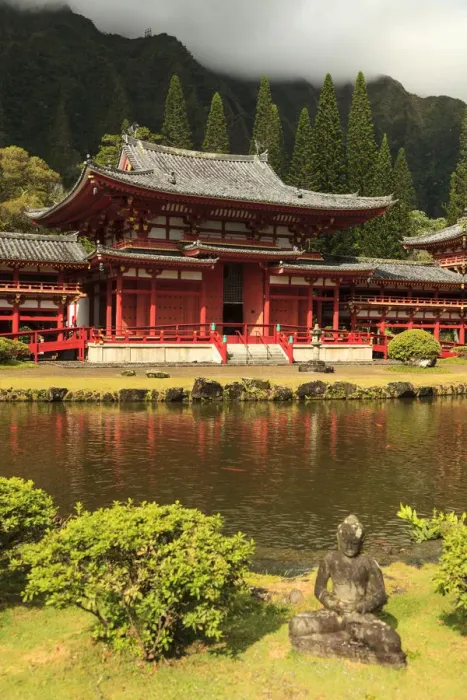 Framed Print : USA, Hawaii, Oahu, Byodo-In Temple Framed Print : USA, Hawaii, Oahu, Byodo-In Temple