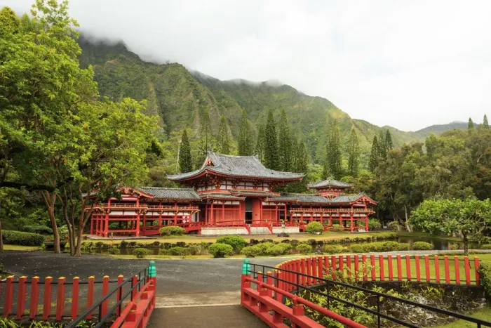 Framed Print : USA, Hawaii, Oahu, Byodo-In Temple Framed Print : USA, Hawaii, Oahu, Byodo-In Temple