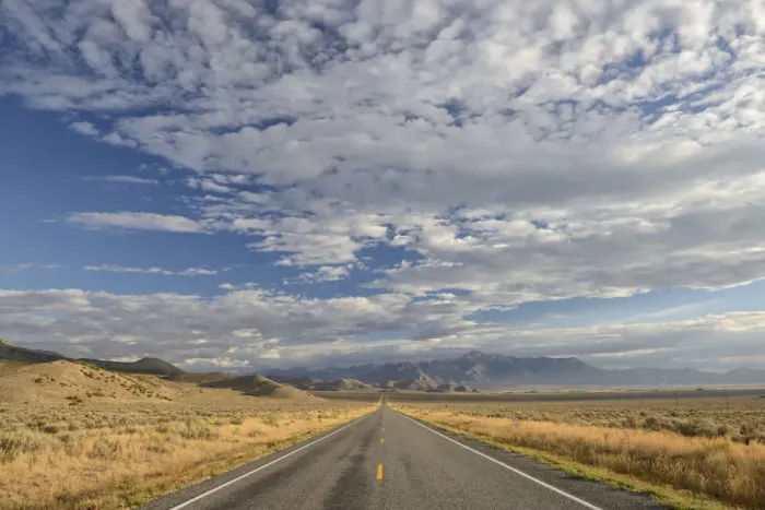 Framed Print : USA, Idaho, Arco, Highway 20 and Desert