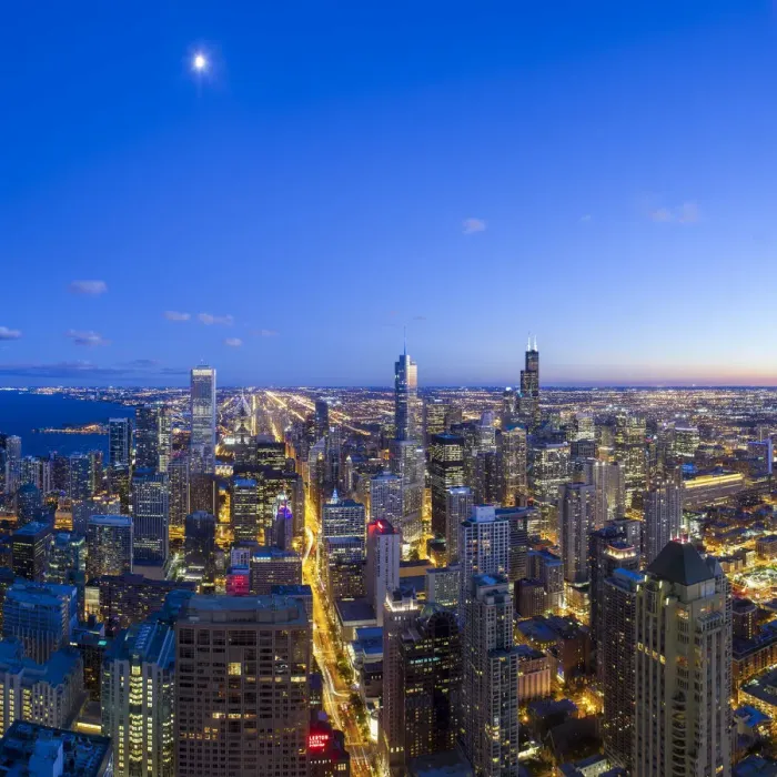 Framed Print : USA, Illinois, Chicago, Downtown City Skyline Framed Print : USA, Illinois, Chicago, Downtown City Skyline