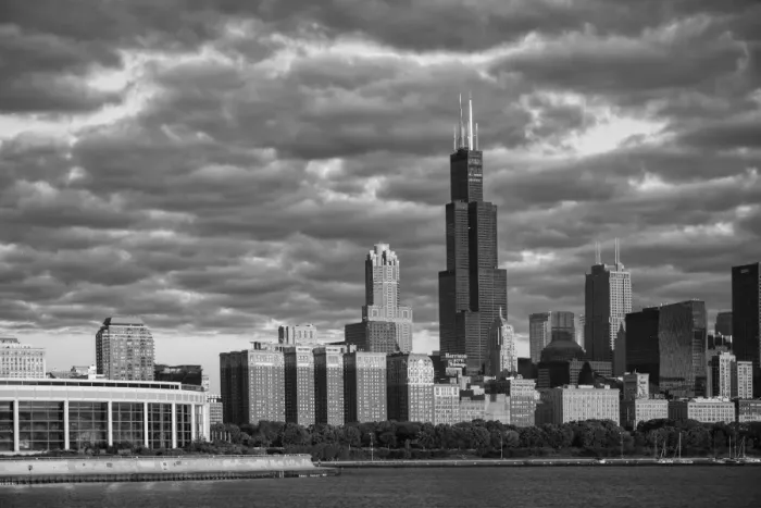 Framed Print : USA, Illinois, Midwest, Cook County, Chicago, Shedd Aquarium and skyline Framed Print : USA, Illinois, Midwest, Cook County, Chicago, Shedd Aquarium and skyline