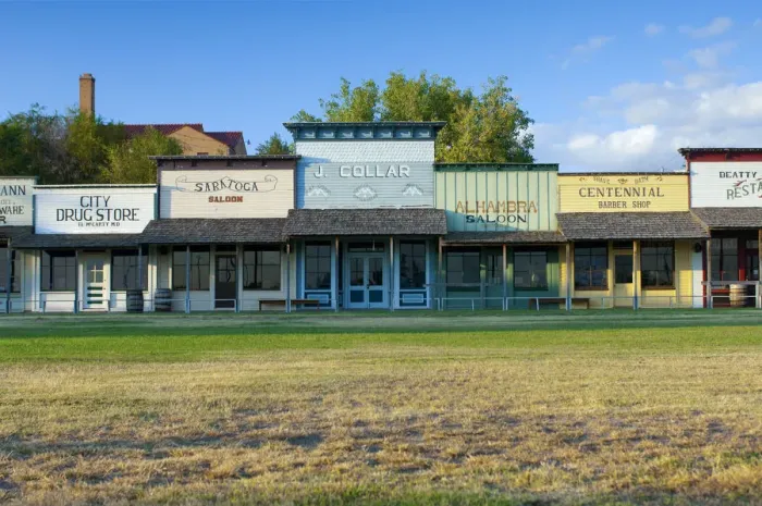 Framed Print : USA, Kansas, Dodge City, Boot Hill Museum, Front Street, Store Fronts Framed Print : USA, Kansas, Dodge City, Boot Hill Museum, Front Street, Store Fronts
