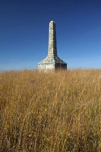 USA, Kansas, Morris County, Council Grove, Flint Hills, Monument To The Unknown Kanza