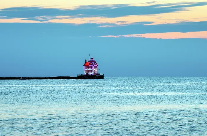 Framed Print : USA, Lorain, Ohio, Lake Erie, Lorain Lighthouse, Jewel Of The Port, Consistently Voted Best Lighthouse On Lake Erie Framed Print : USA, Lorain, Ohio, Lake Erie, Lorain Lighthouse, Jewel Of The Port, Consistently Voted Best Lighthouse On Lake Erie
