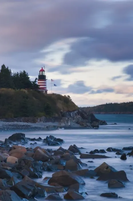 Framed Print : USA, Maine, Lubec, West Quoddy Lighthouse