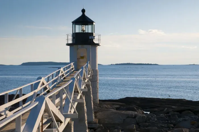 Framed Print : USA, Maine, Port Clyde, Marshall Point Lighthouse Framed Print : USA, Maine, Port Clyde, Marshall Point Lighthouse