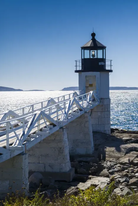 Framed Print : USA, Maine, Port Clyde, Marshall Point Lighthouse Framed Print : USA, Maine, Port Clyde, Marshall Point Lighthouse