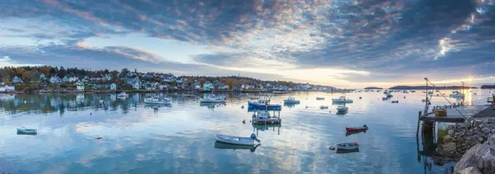 Framed Print : USA, Maine, Stonington, Stonington Harbor, dawn Framed Print : USA, Maine, Stonington, Stonington Harbor, dawn