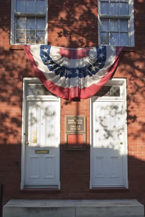 Framed Print : USA, Maryland, Baltimore, Babe Ruth Birthplace Museum, former home of legendary baseball Framed Print : USA, Maryland, Baltimore, Babe Ruth Birthplace Museum, former home of legendary baseball
