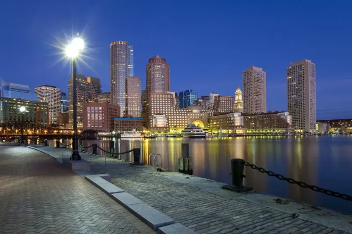 Framed Print : USA, Massachusetts, Boston, skyline and inner harbour including Rowes Wharf Framed Print : USA, Massachusetts, Boston, skyline and inner harbour including Rowes Wharf