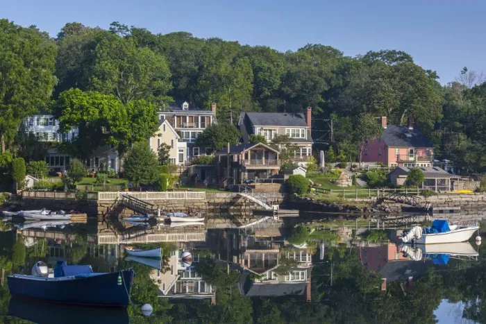 Framed Print : USA, Massachusetts, Cape Ann, Annisquam, Lobster Cove Framed Print : USA, Massachusetts, Cape Ann, Annisquam, Lobster Cove