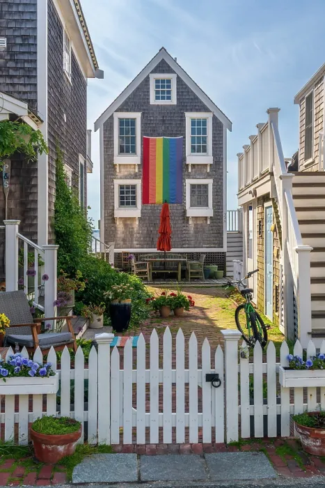Framed Print : USA, Massachusetts, Cape Cod, Outer Cape, Provincetown, Commercial Street, LGBTQ Rainbow Flag Framed Print : USA, Massachusetts, Cape Cod, Outer Cape, Provincetown, Commercial Street, LGBTQ Rainbow Flag