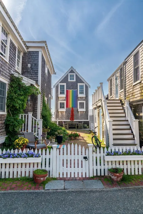 Framed Print : USA, Massachusetts, Cape Cod, Outer Cape, Provincetown, Commercial Street, LGBTQ Rainbow Flag Framed Print : USA, Massachusetts, Cape Cod, Outer Cape, Provincetown, Commercial Street, LGBTQ Rainbow Flag
