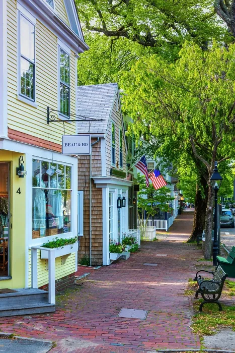 Framed Print : USA, Massachusetts, Nantucket, Nantucket Town, Federal Street Framed Print : USA, Massachusetts, Nantucket, Nantucket Town, Federal Street