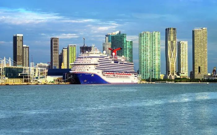 Framed Print : USA, Miami, Florida, Port Of Miami, Cruise Ship Framed Print : USA, Miami, Florida, Port Of Miami, Cruise Ship