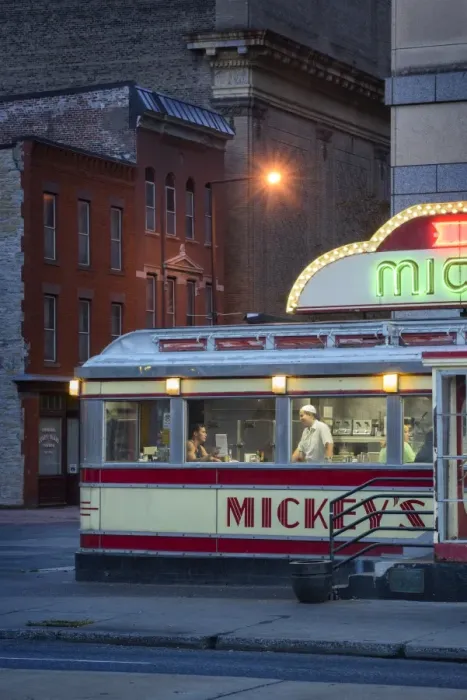 Framed Print : USA, Midwest, Minnesota, St. Paul, Mickeys Diner Framed Print : USA, Midwest, Minnesota, St. Paul, Mickeys Diner