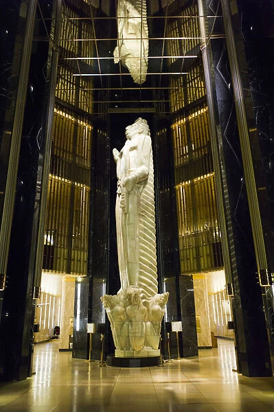 USA, Minnesota, Minneapolis, St. Paul, City Hall, Visions of Peace, 36 foot high art-deco