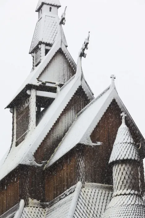 Framed Print : USA, Minnesota, Moorhead, Hopperstadt Norwegian Stave Church, winter Framed Print : USA, Minnesota, Moorhead, Hopperstadt Norwegian Stave Church, winter