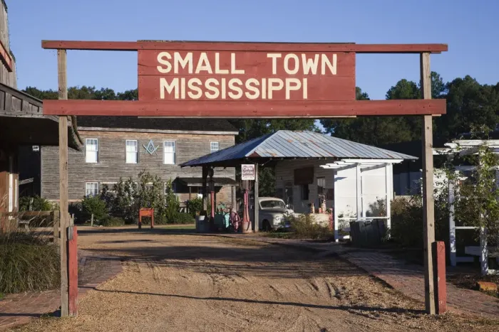 Framed Print : USA, Mississippi, Jackson, Mississippi Agriculture and Forestry Museum, Small Town
