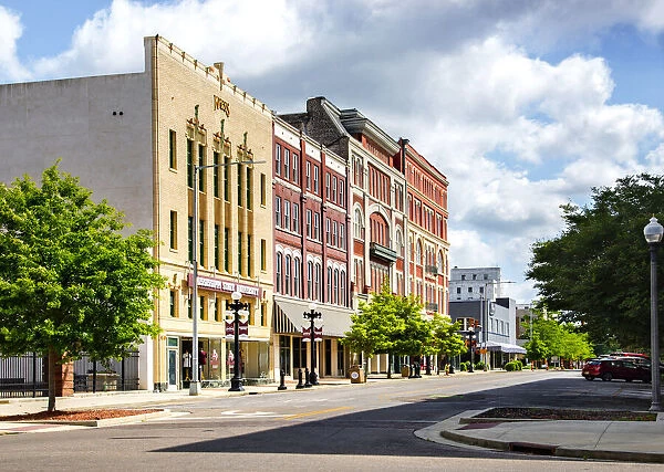 USA, Mississippi, Meridian, Downtown, Restored Early 1900s Architecture